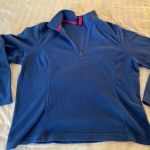 Bright, Cozy & Flattering – Lands’ End Quarter Zip (L)